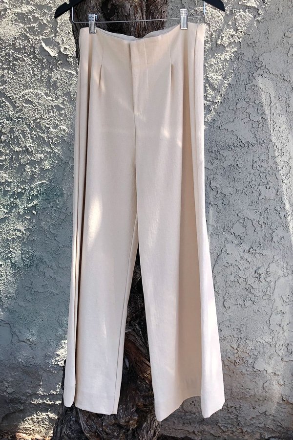 Toit Volant High Waisted Sailor Pants Natural Garmentory