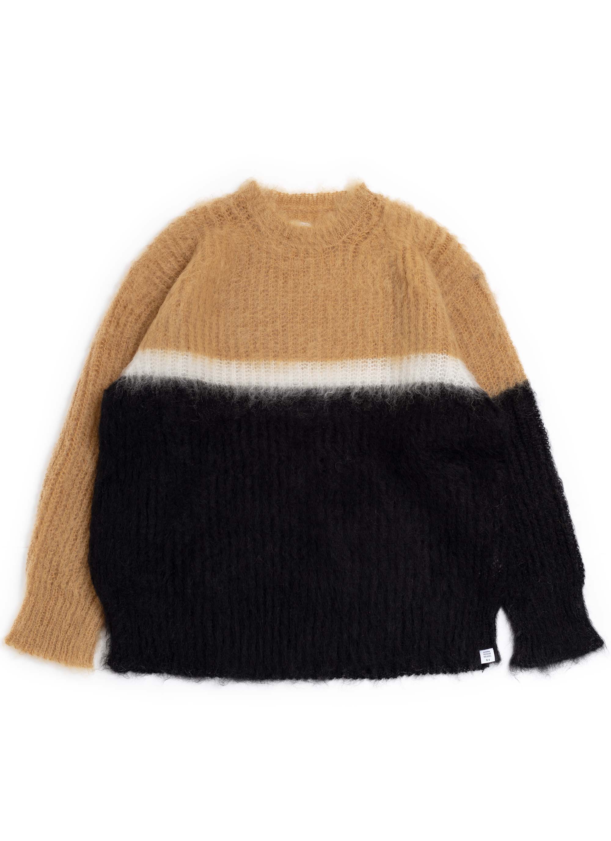 Bedwin & The Heartbreakers - MOHAIR SWEATER - BROWN BASE | Garmentory