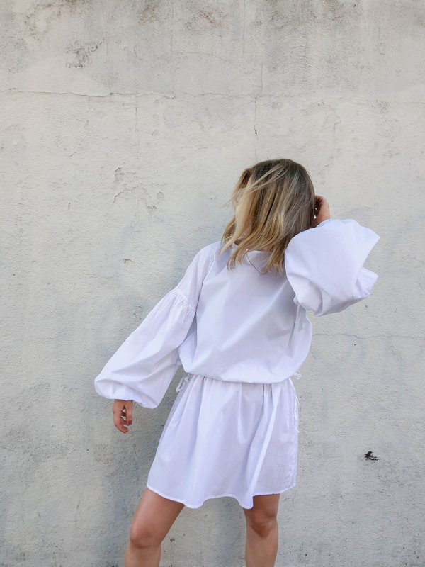 Unik Space Clara Mini Dress - White | Garmentory