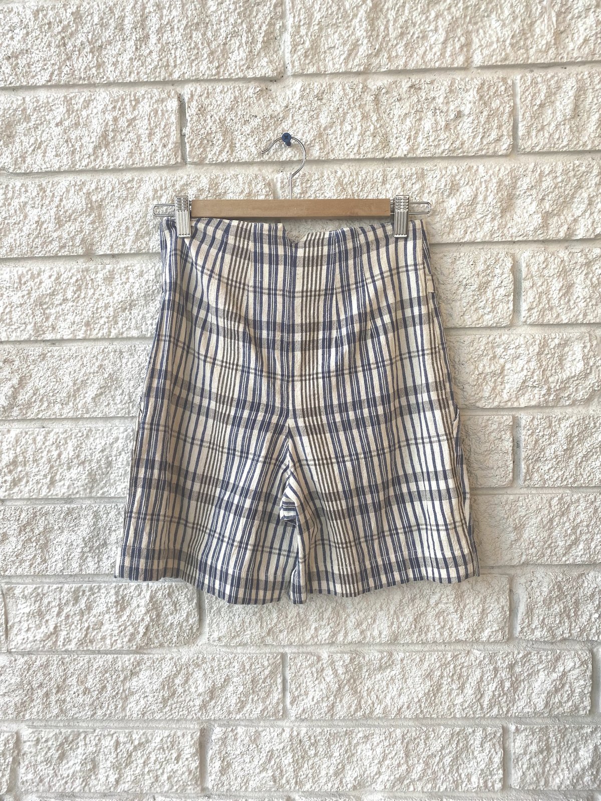 Alix Of Bohemia PETRA PLAID SHORT - GREY BLUE PLAID - Image 3 of 4