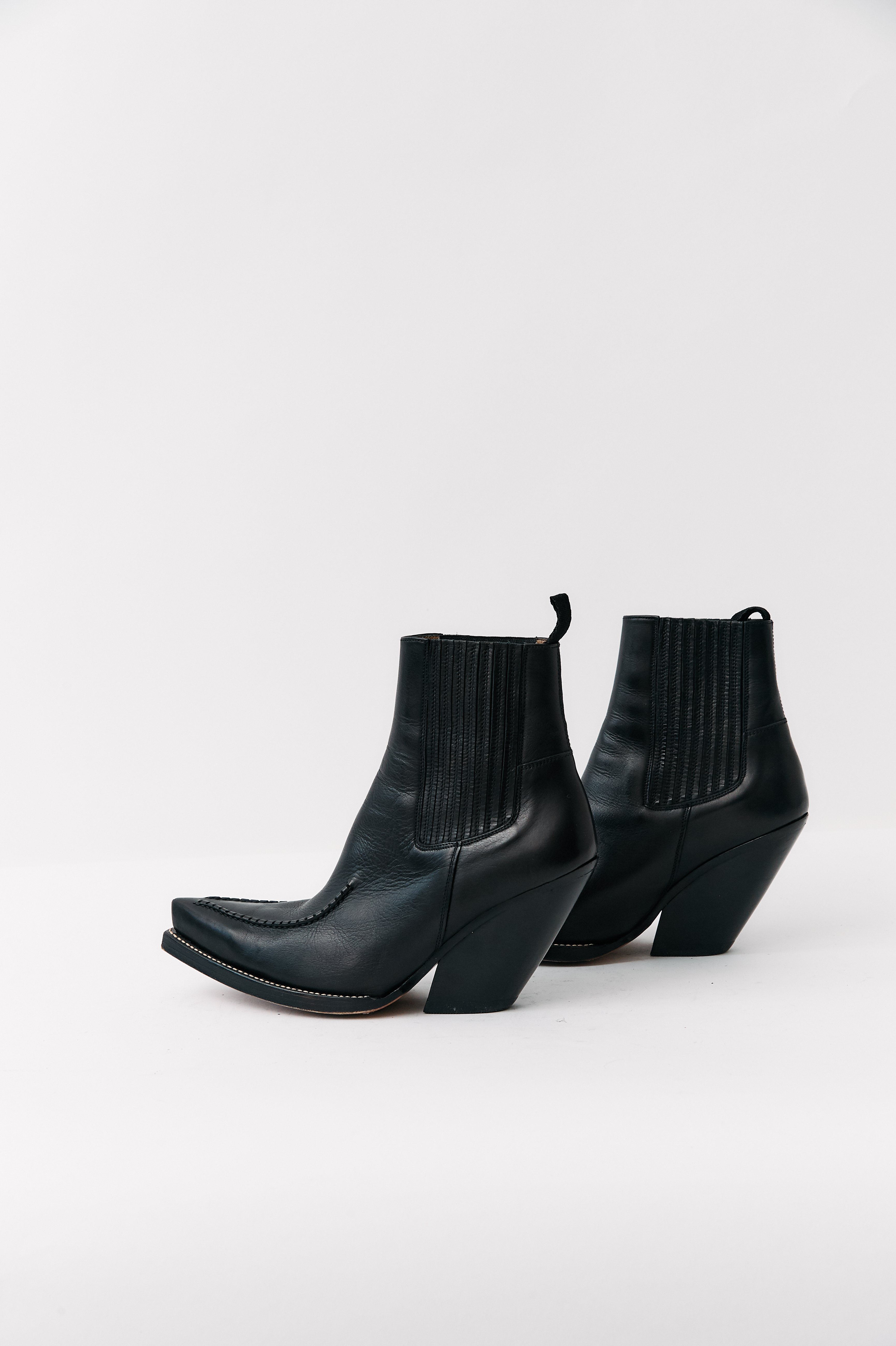 Pre-loved] Celine Pull-On Ankle Boots | Garmentory