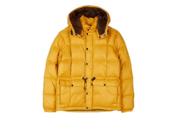 RRL Brinklow Quilted Hooded Jacket - Mountain Yellow | Garmentory