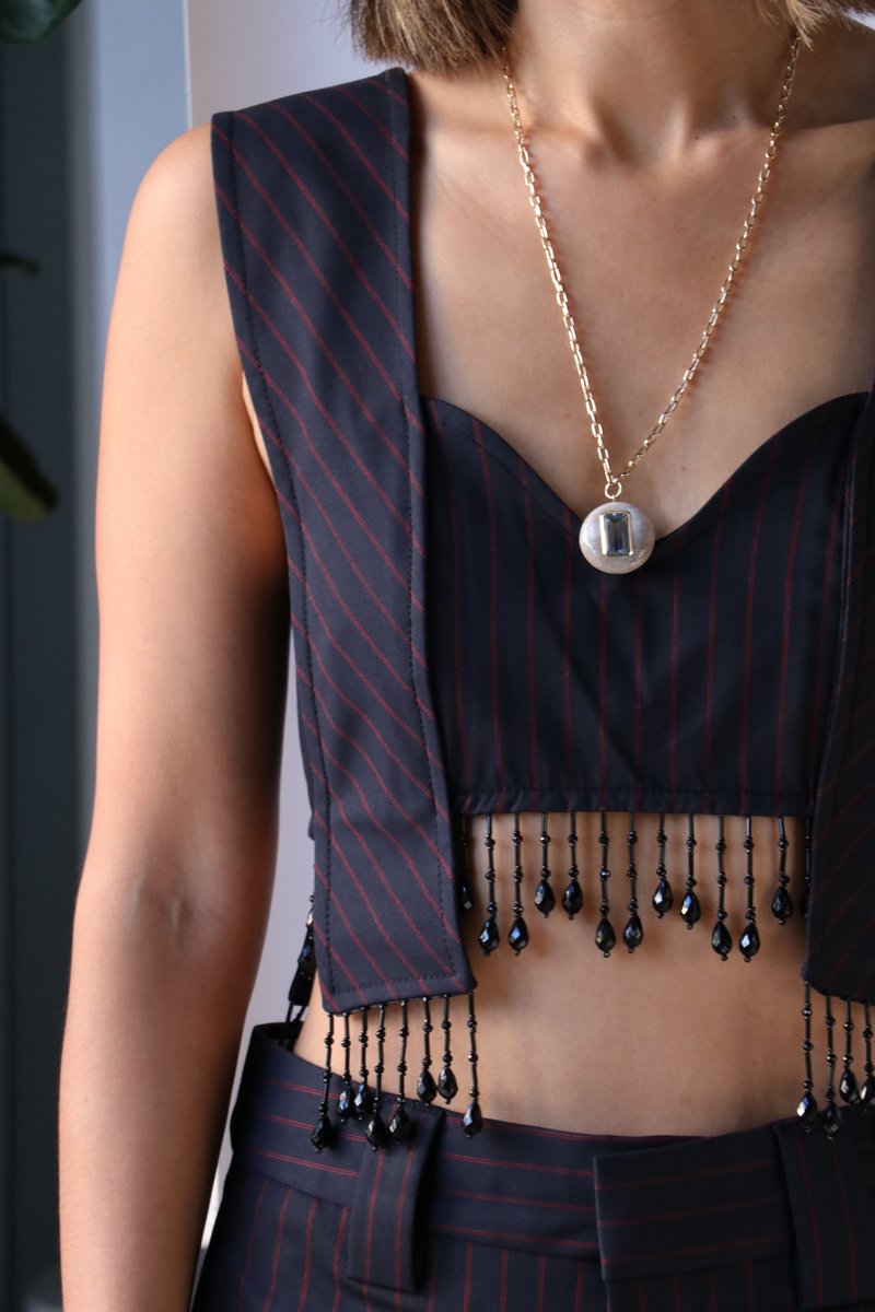 allureville / アルアバイル 【GANNI(ガニー)】 BEADED TOP GANNI(ガニー)】 BEADED TOP|allureville OFFICIAL SITE