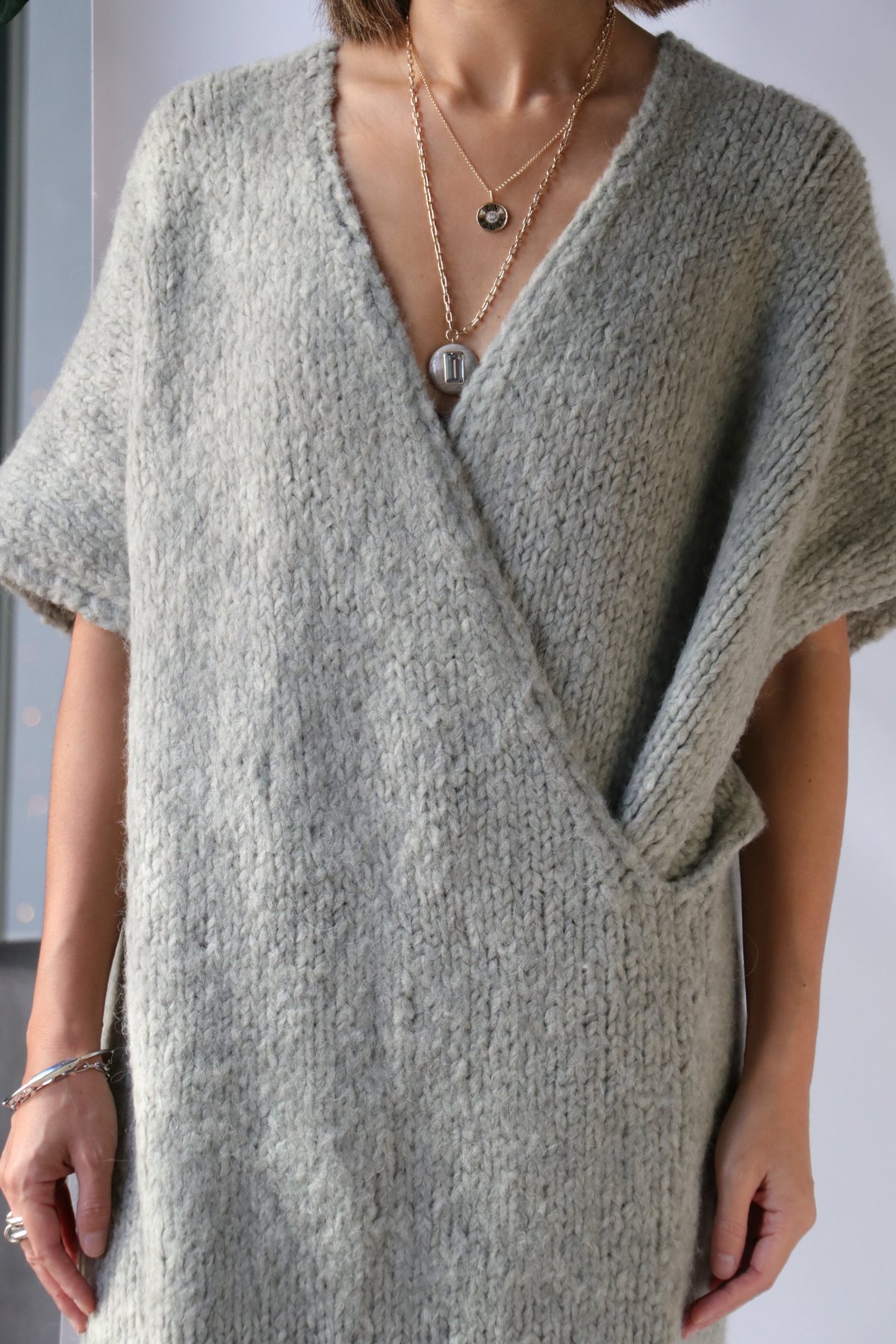 Lauren Manoogian Handknit Cable Cardigan Used | eBay