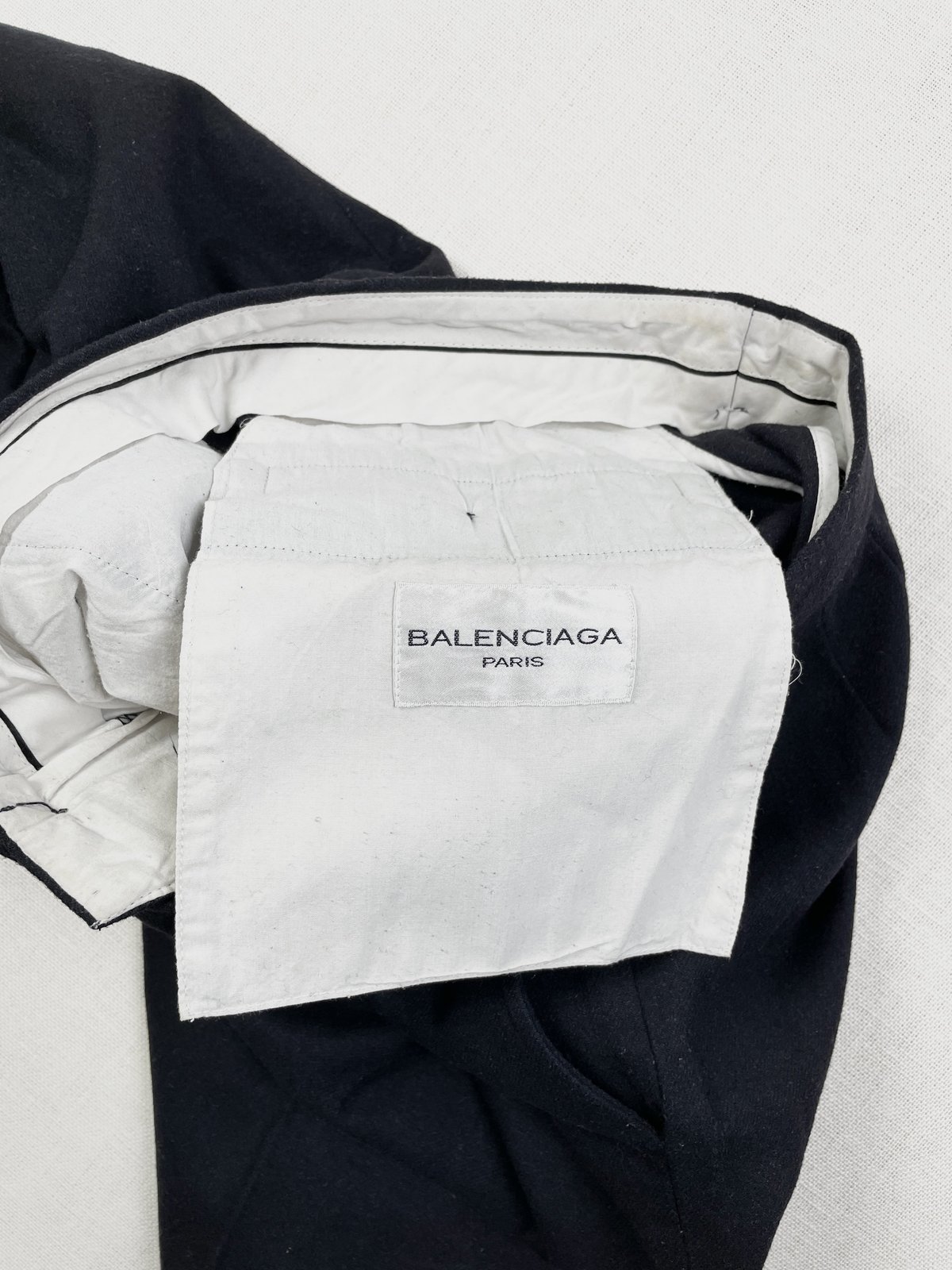 90s Balenciaga Wide-Leg Wool Pleated Pants | Garmentory
