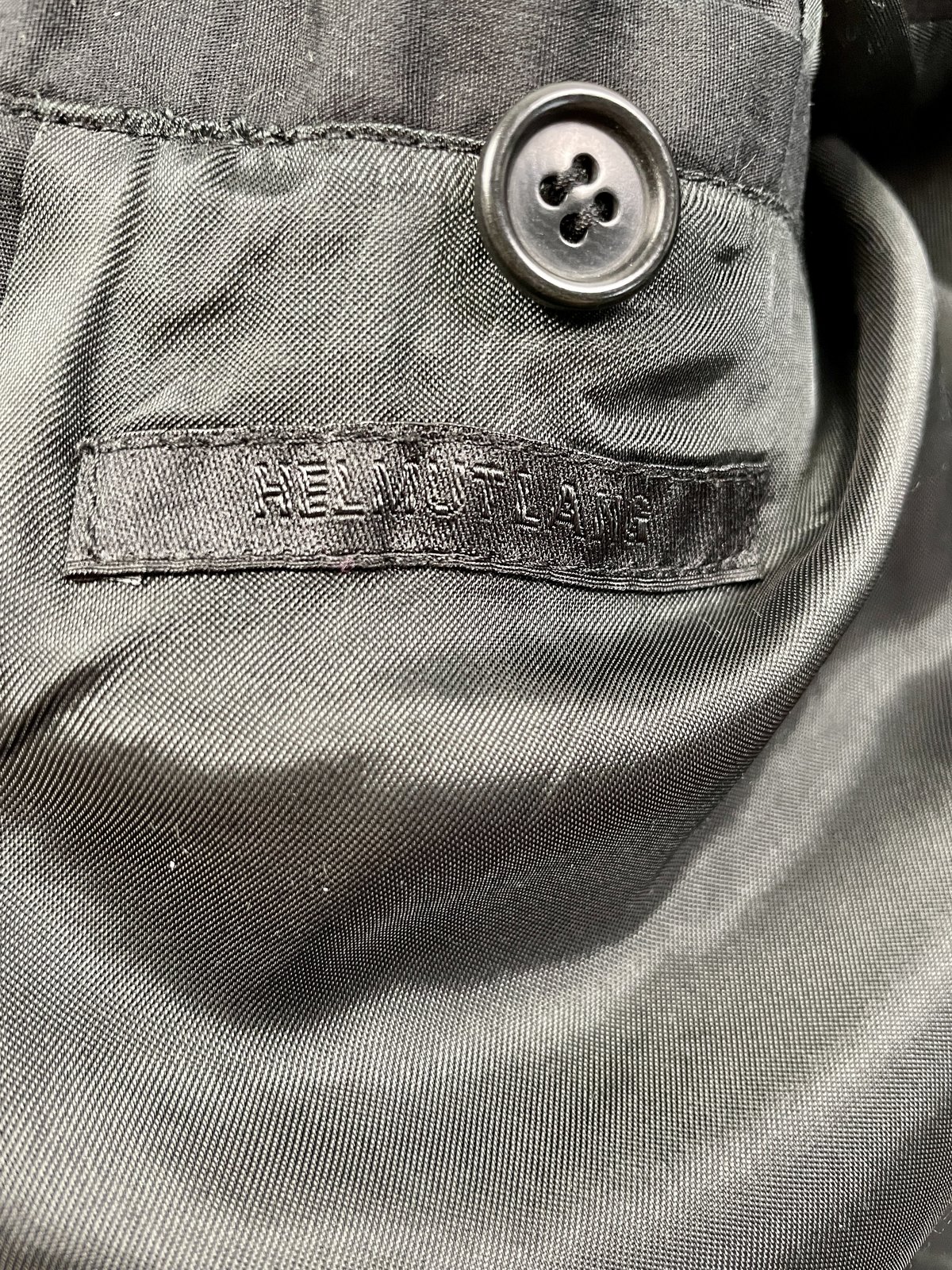 Helmut Lang Archive Early 2000s Bondage Coat - Gray | Garmentory
