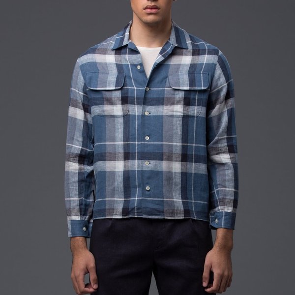 KRAMMER & STOUDT Cesar Vintage Shirt - Blue Plaid KRAMMER & STOUDT Cesar Vintage Shirt - Blue Plaid