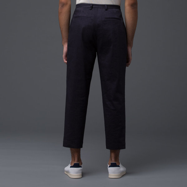 DEVEAUX - Single Pleat Pant - Navy DEVEAUX - Single Pleat Pant - Navy