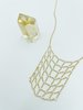 Hannah Keefe Lil Net Necklace - Brass/Silver - Thumbnail 1