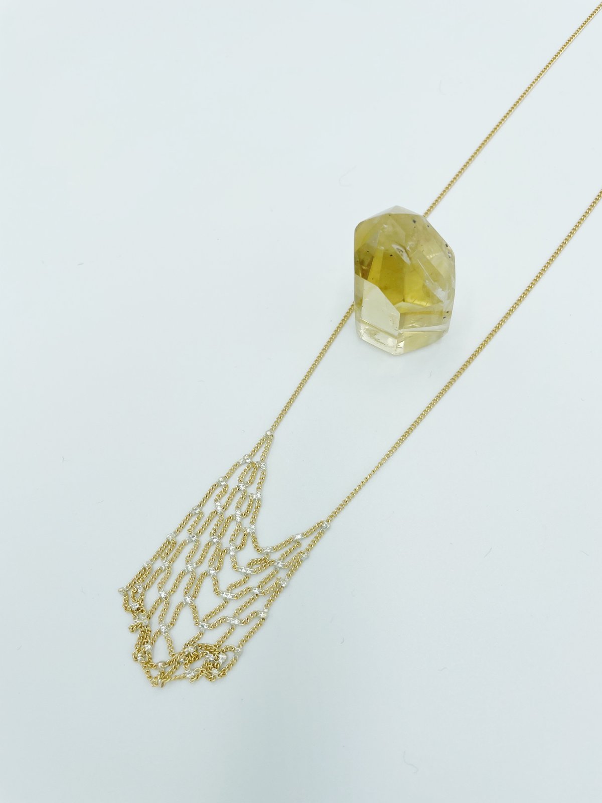 Hannah Keefe Lil Net Necklace - Brass/Silver - Image 2 of 8