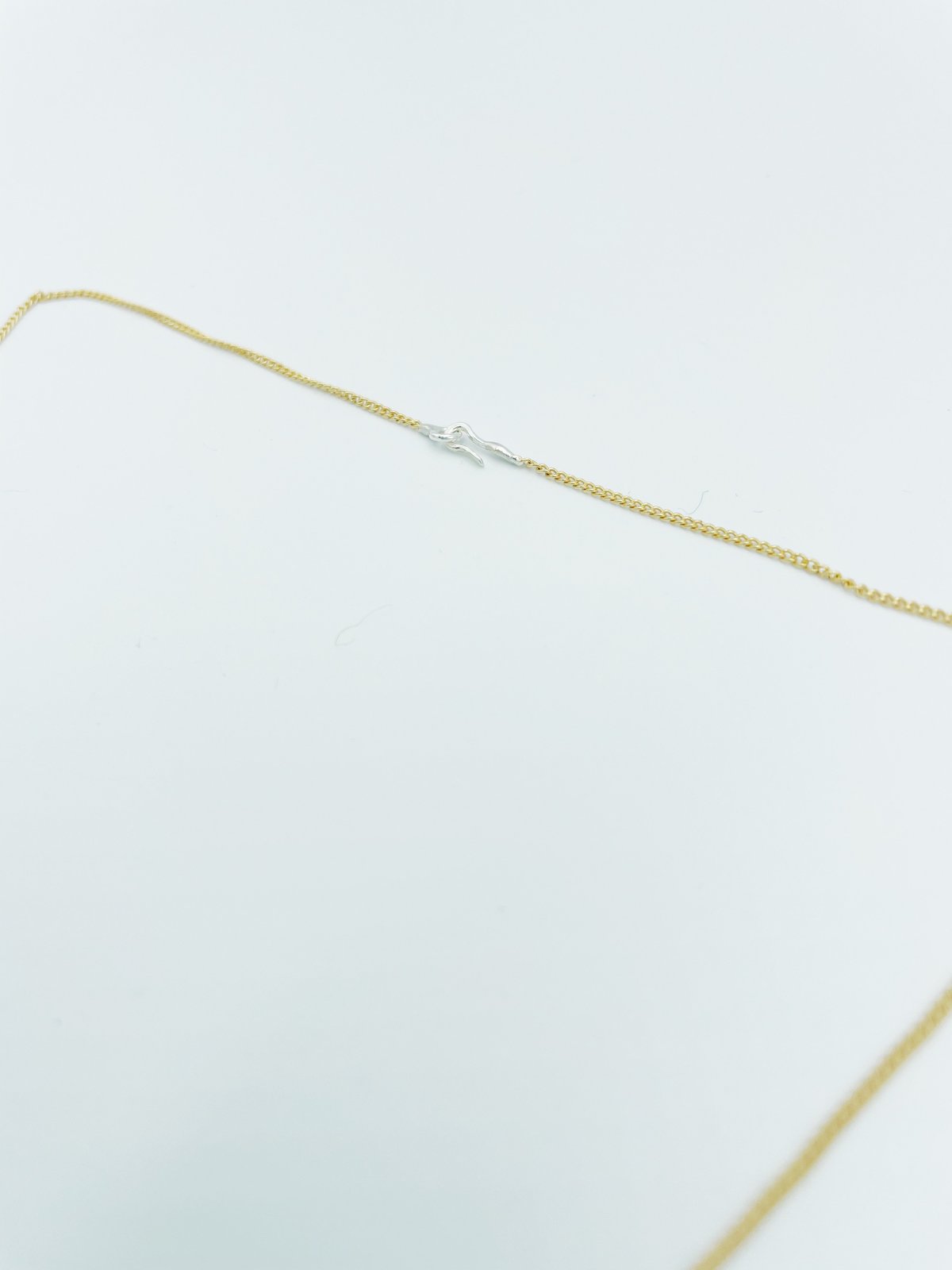 Hannah Keefe Lil Net Necklace - Brass/Silver - Image 8 of 8