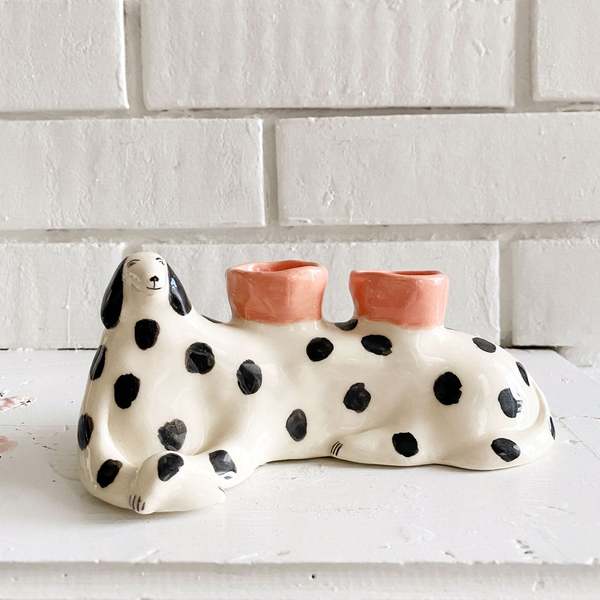 Spotted Dog Candle Holder Garmentory