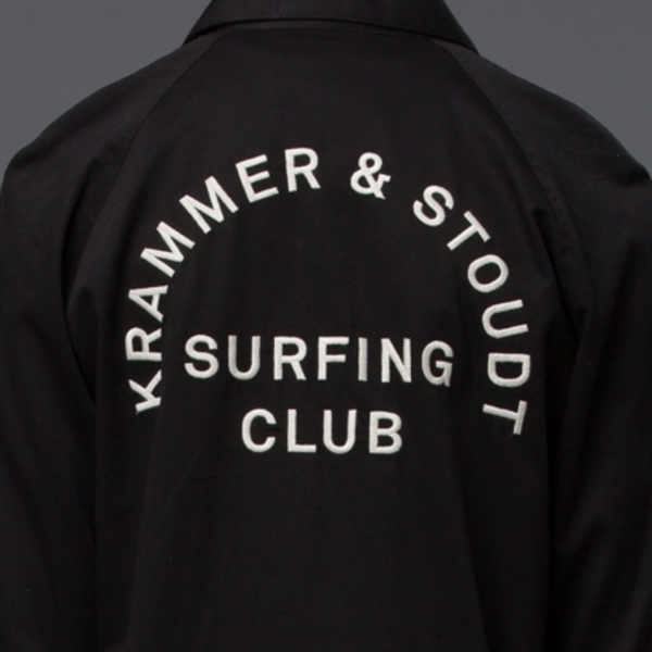 KRAMMER & STOUDT - Surfing Club Jacket - Black w/ Embroidery KRAMMER & STOUDT - Surfing Club Jacket - Black w/ Embroidery