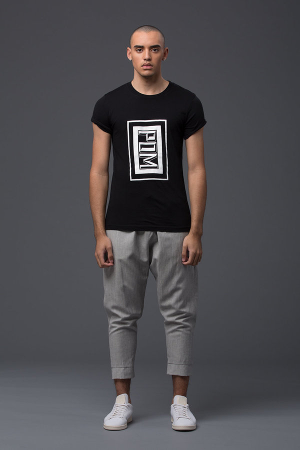 PALMIERS DU MAL Black Tee - PdM Box Logo PALMIERS DU MAL Black Tee - PdM Box Logo