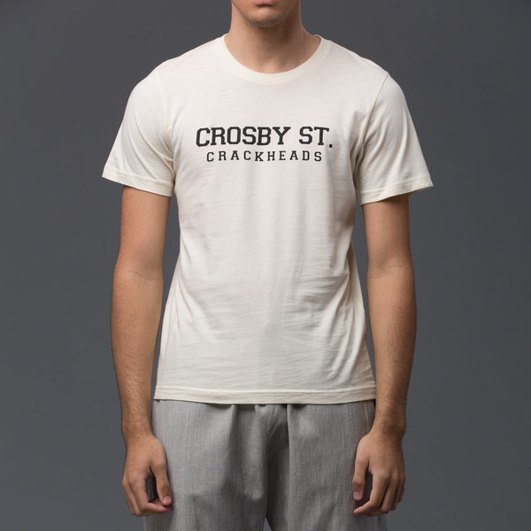PALMIERS DU MAL Off-White Tee - Crosby St. Crackheads PALMIERS DU MAL Off-White Tee - Crosby St. Crackheads