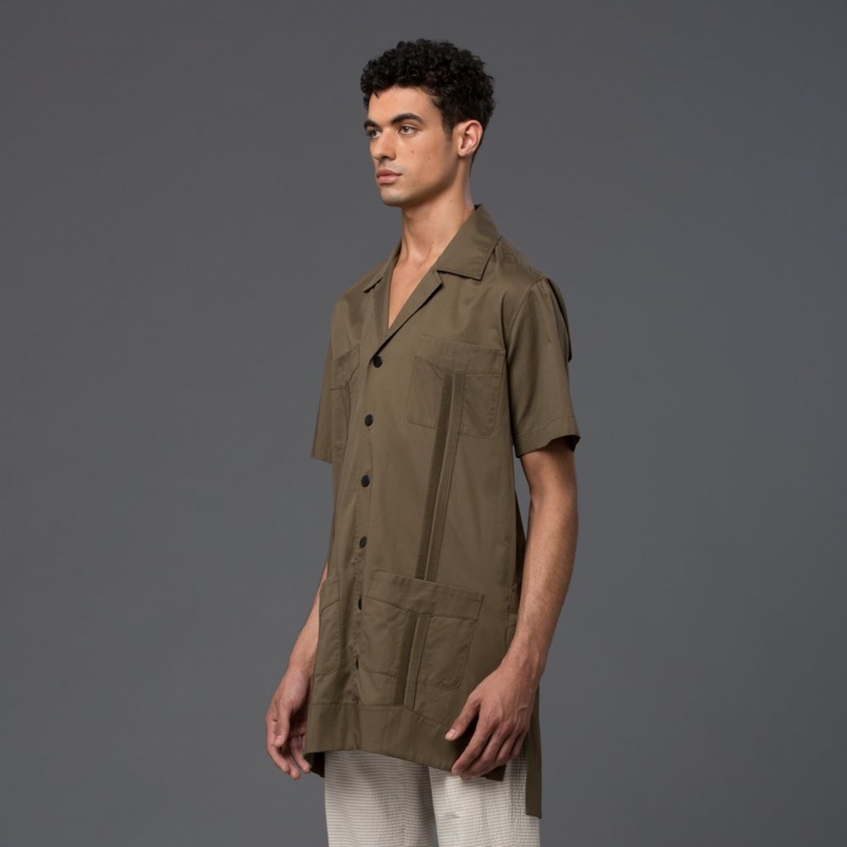 CARLOS CAMPOS - Jackabera Shirt Jacket - Tobacco Leaf - Image 2 of 5