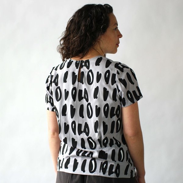 NOOWORKS Boxy Top in Grey Dots NOOWORKS Boxy Top in Grey Dots