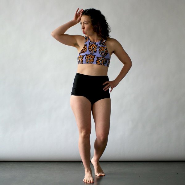 NOOWORKS Racerback Swim Top in Cheetah NOOWORKS Racerback Swim Top in Cheetah