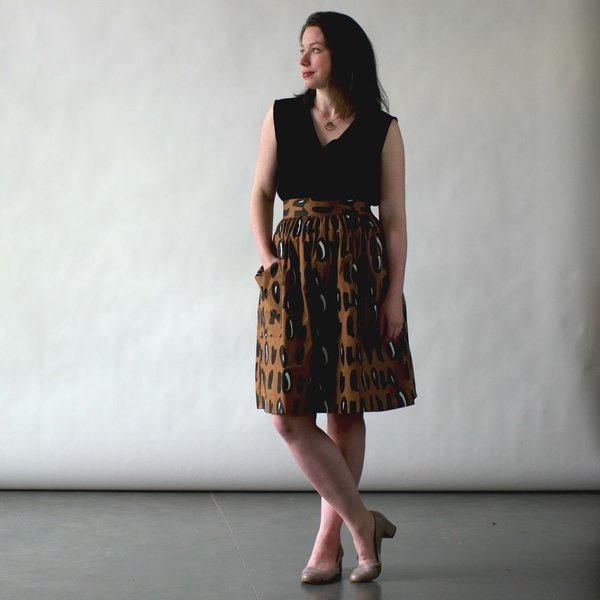 Nooworks Mitzy Skirt in Brown Dots Nooworks Mitzy Skirt in Brown Dots