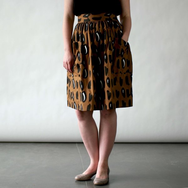 Nooworks Mitzy Skirt in Brown Dots Nooworks Mitzy Skirt in Brown Dots