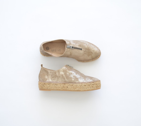 Serena nude metallic suede Serena nude metallic suede