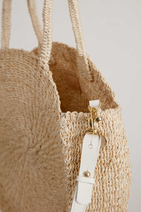Clare V. Alice Tote - Cream Woven Clare V. Alice Tote - Cream Woven