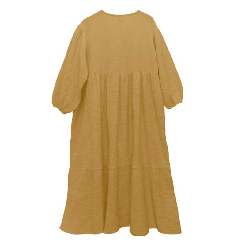 Nico Nico Woman Athena Long Dress - Camel Brown