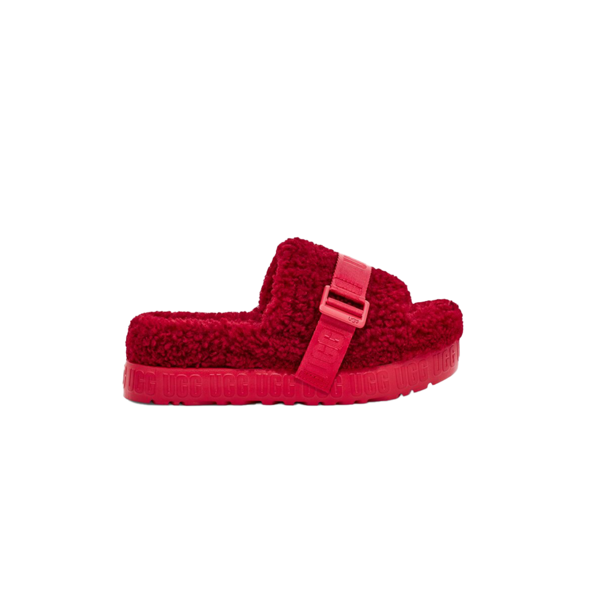 Ugg Fluffita Ribbon Women sandals Red Garmentory