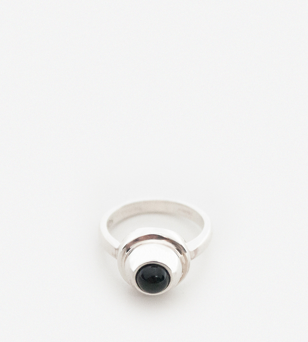 Luz Ortiz Teye Ring - Silver/Black Luz Ortiz Teye Ring - Silver/Black