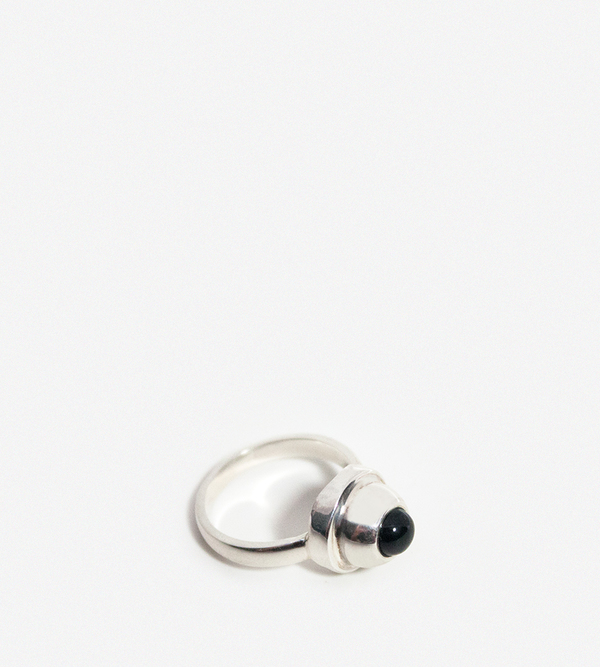 Luz Ortiz Teye Ring - Silver/Black Luz Ortiz Teye Ring - Silver/Black