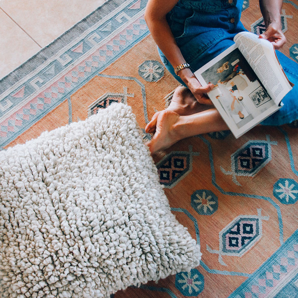 Curly Oversized Pillow - Oatmeal Curly Oversized Pillow - Oatmeal