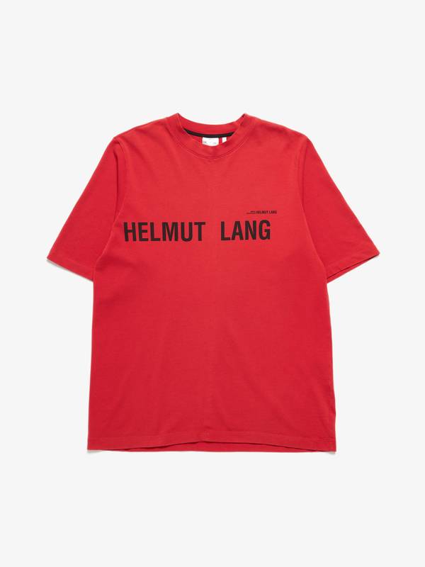Helmut Lang M Logo Printed Cotton T 