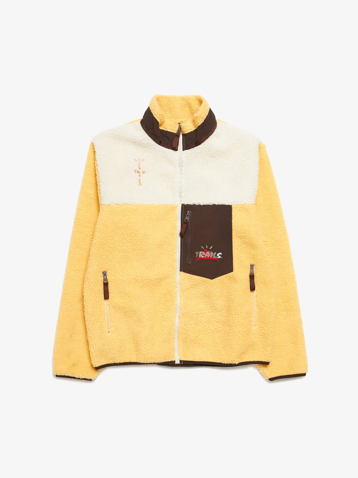 Pre - Loved] Cactus Jack M Zipper Fleece Jacket - Oragne | Garmentory