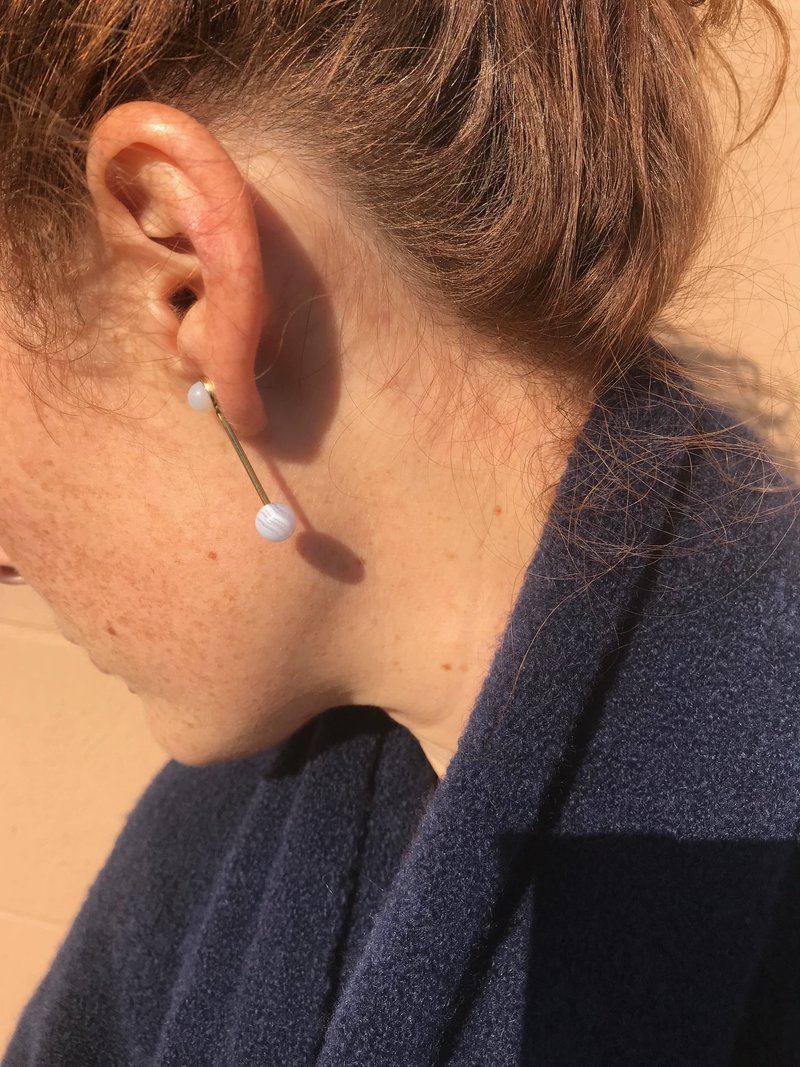 Quarry Annika Twos Earrings - Brass