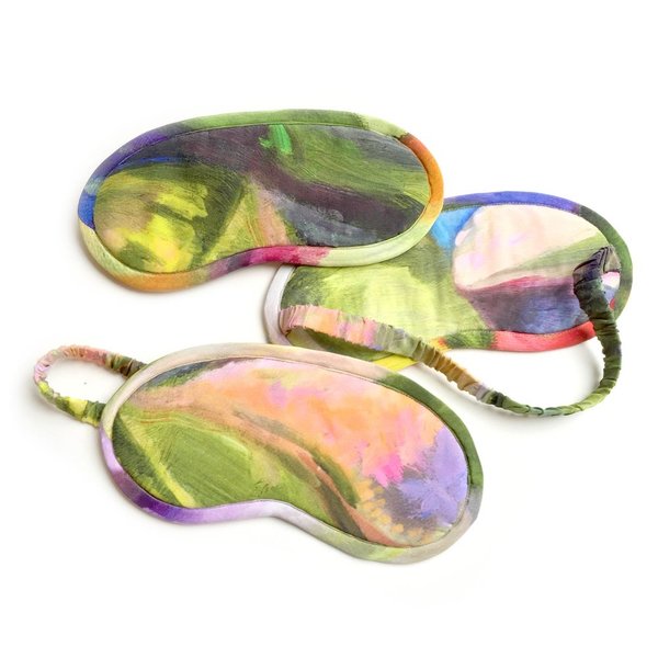 Strathcona Silk Eye Mask - Painted Palms Strathcona Silk Eye Mask - Painted Palms