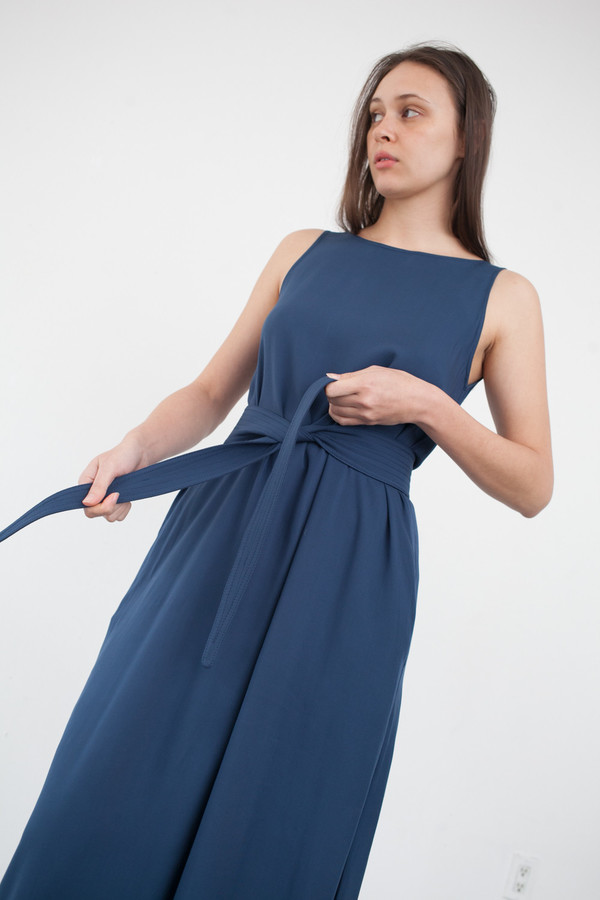 Jesse Kamm Palma Dress in Nautical Blue Jesse Kamm Palma Dress in Nautical Blue