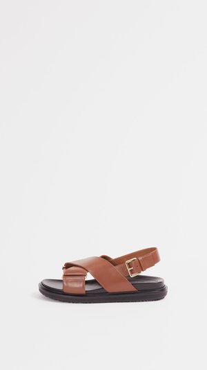 Marni Fussbett Criss Cross Sandal in Black