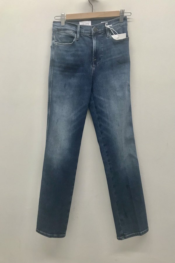 Frame Le High Straight Jeans - Wine 