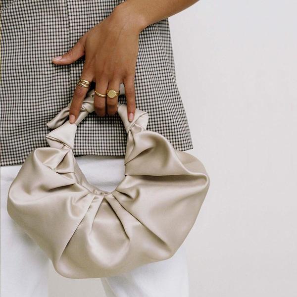 Bronze Age Kiku Croissant Bag Champagne Garmentory