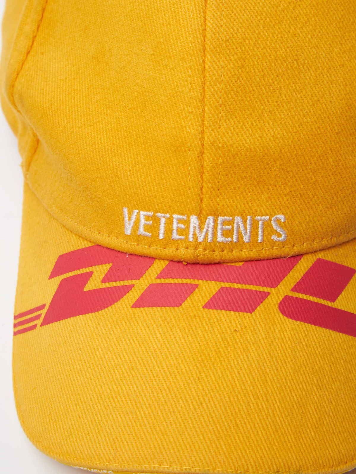 VETEMENTS DHL CAP キャップ Vetements DHL Cap - Yellow | Garmentory