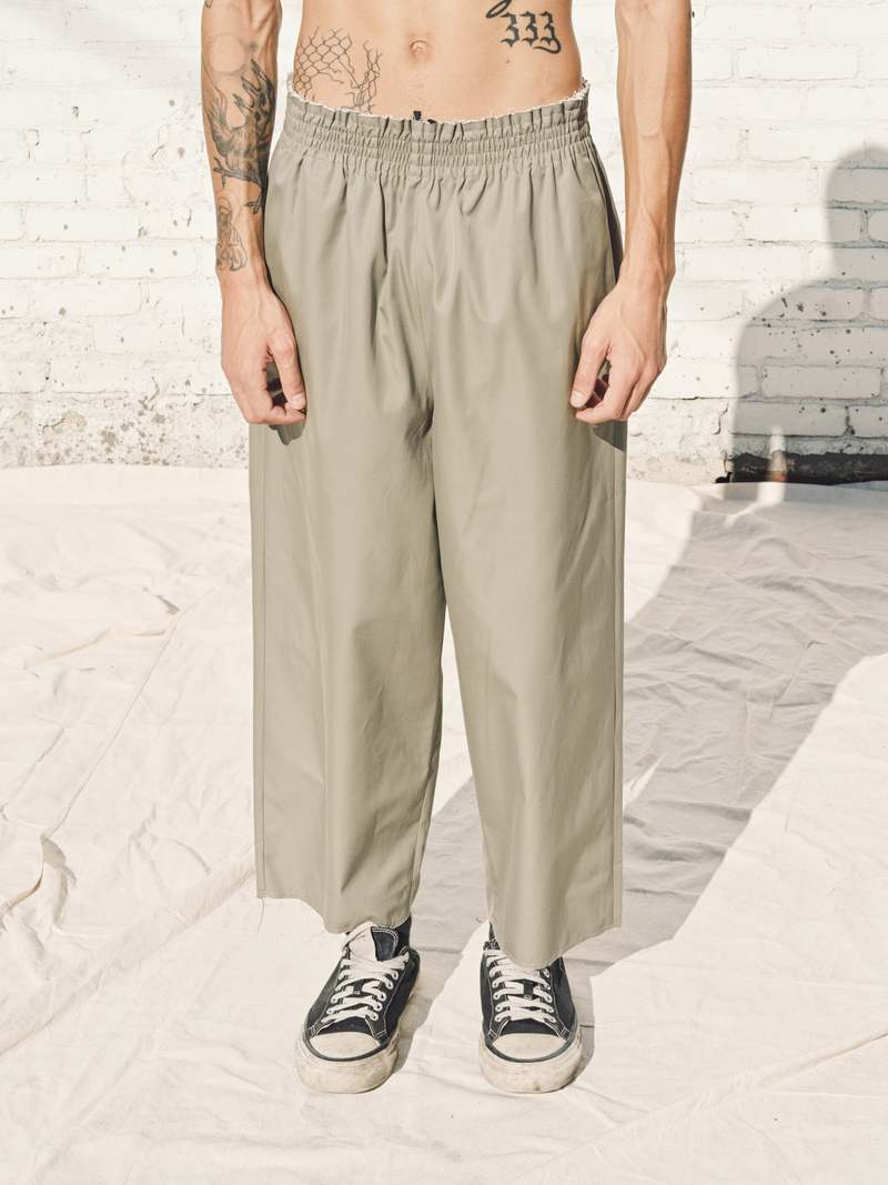パンツ Camiel fortgens Grandpa Pants Camiel Fortgens Cotton Twill Grandpa Pants - Aloe Green