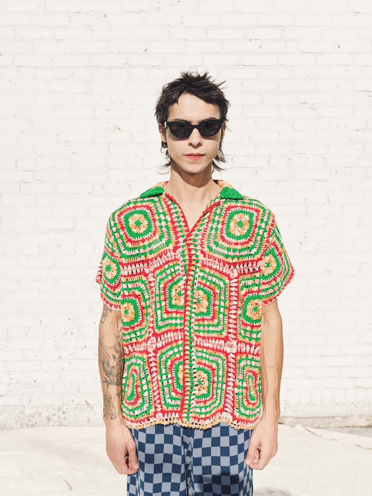 bode MANCHESTER CROCHET SHIRT クロシェ シャツ Bode Manchester Crochet Shirt | italist