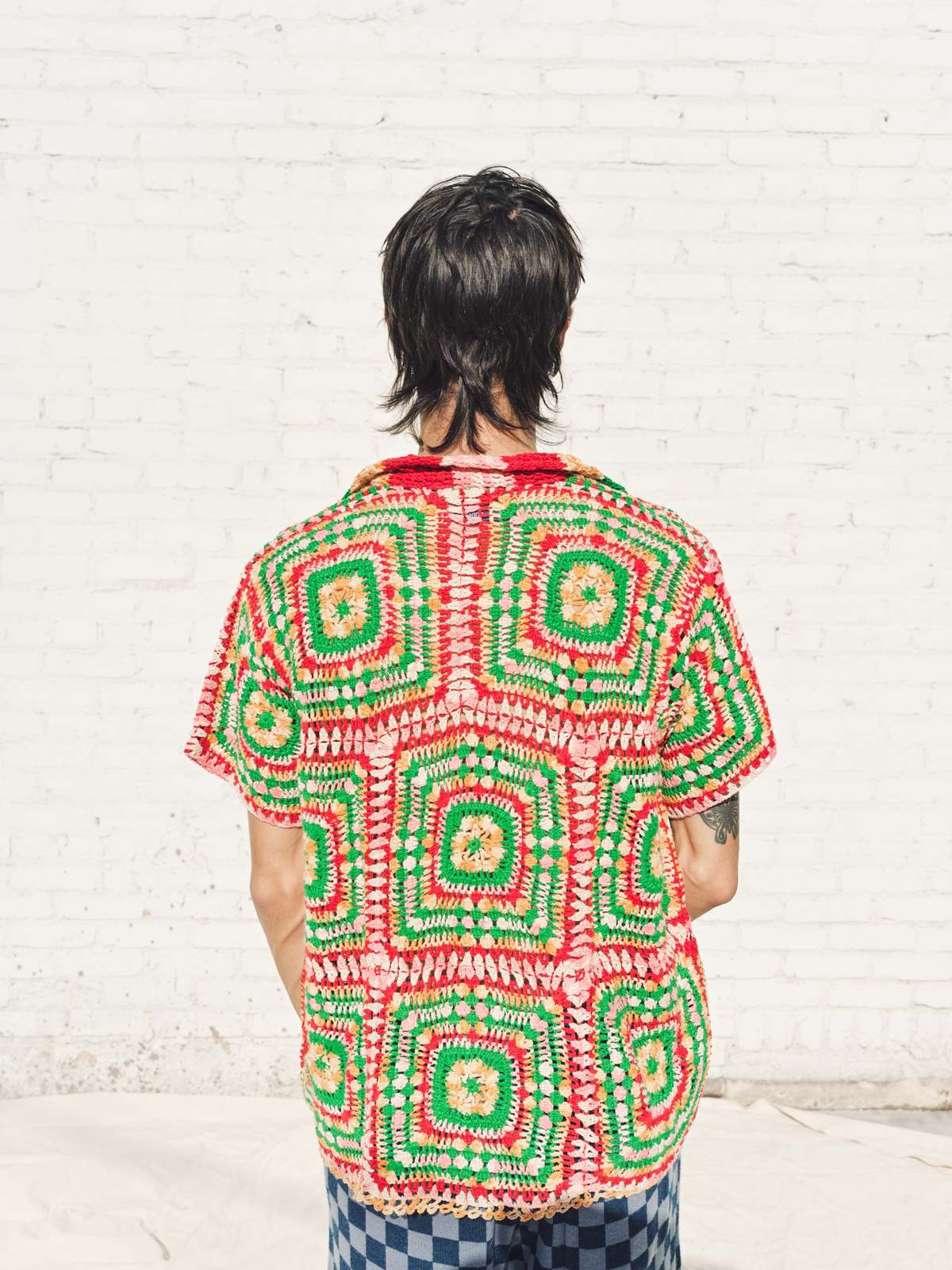 BODE Crochet Ladderwork Shirt M/L タグ付き BODE - CROCHET LADDERWORK SS SHIRT – SOLAR MTP