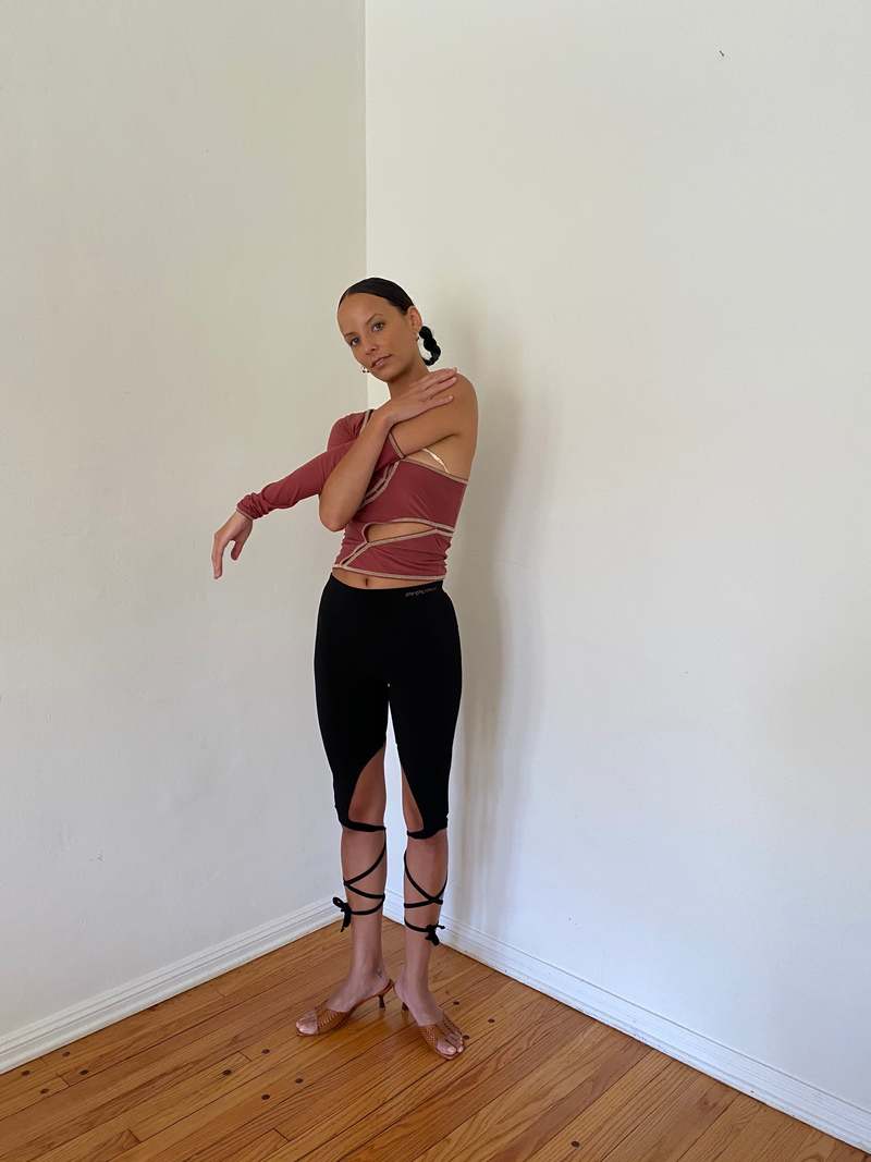 MAROSKE PEECH Dcolletage Top - Earth