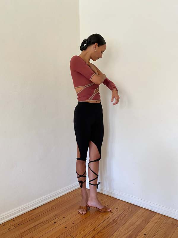 MAROSKE PEECH Dcolletage Top - Earth