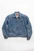 The Letters Work Zip Jacket - Indigo Used Washed Denim - Thumbnail 7