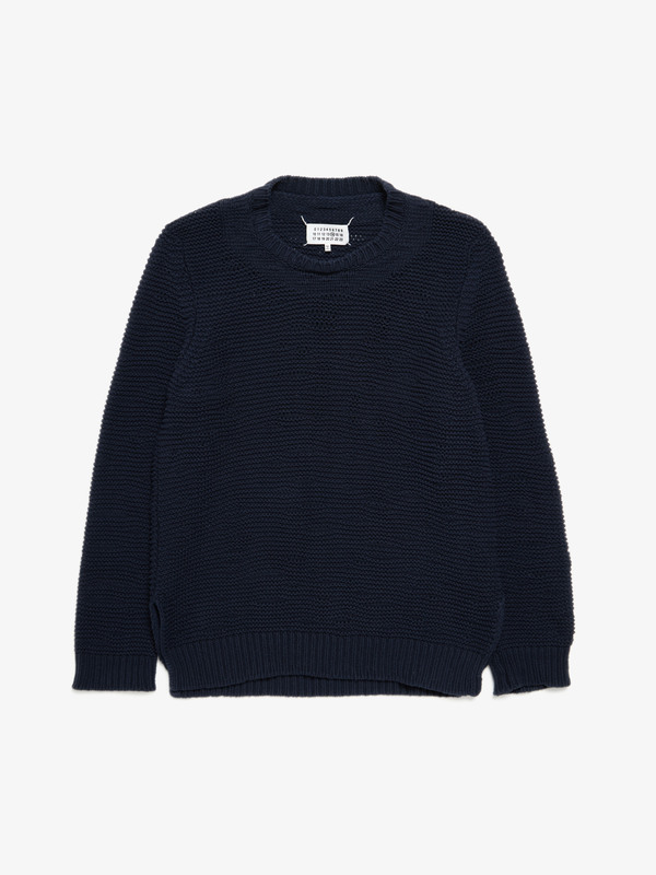J*0様 maison margiela Knit M Maison Margiela M Dark Blue Knitted Sweater | Garmentory