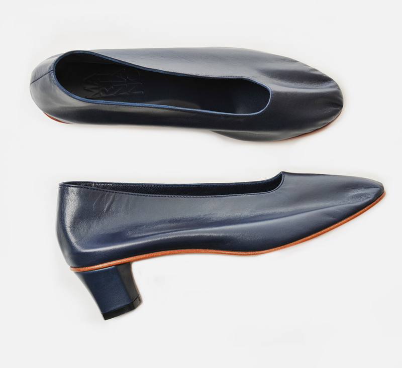Martiniano Navy High Glove Shoe | Garmentory