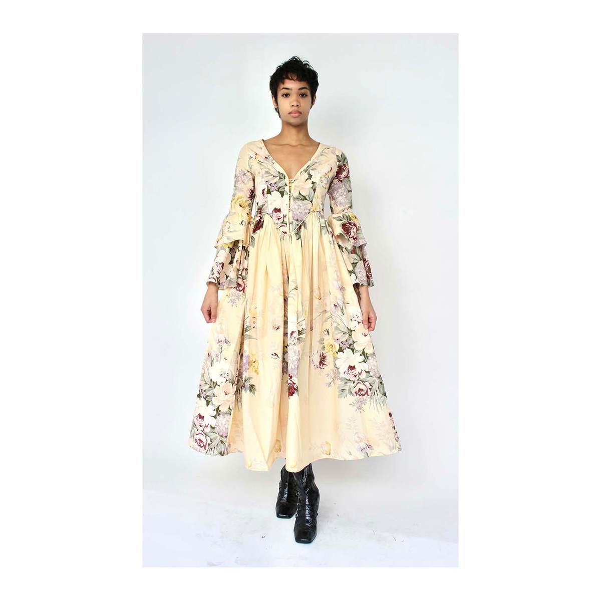 Batsheva x Laura Ashley Charlbury Bryer Dress - NATURAL | Garmentory