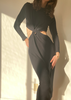 LNA Long Sleeve Neo Sweater Rib Dress - Thumbnail 4